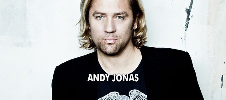 Banner von Andy Jonas mit der Aufschrift "Andy Jonas"